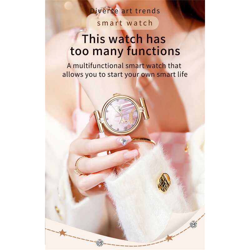 Smart Watch for Women Factory - OEM Luxury 1.09 Inch BT Call Heart Rate IP68