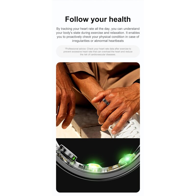 Smart Ring Factory - OEM R03 Health Blood Oxygen Heart Rate 5atm Sleep with Case