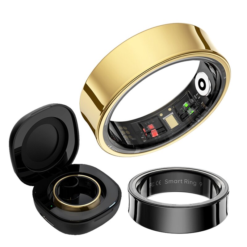 Smart Ring Factory - OEM R09 Health Blood Oxygen Heart Rate 5ATM Sleep with Case