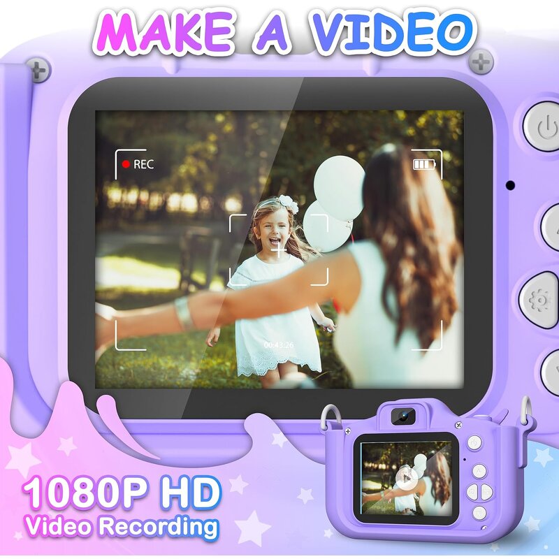 Kid Camera Factory - OEM Child Gifts X10S 1080P 8X Zoom Games 32GB Thermal Printers