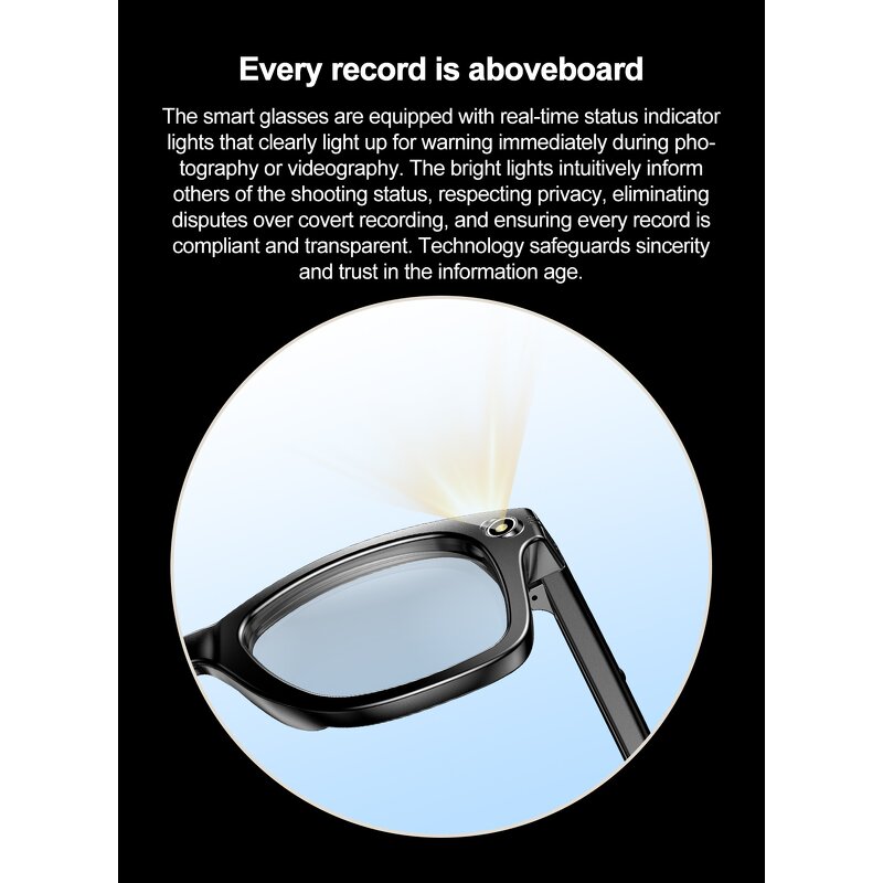 Smart Glasses Factory - OEM 2025 Camera Wearable AI Photo Recording BT Audio IP65