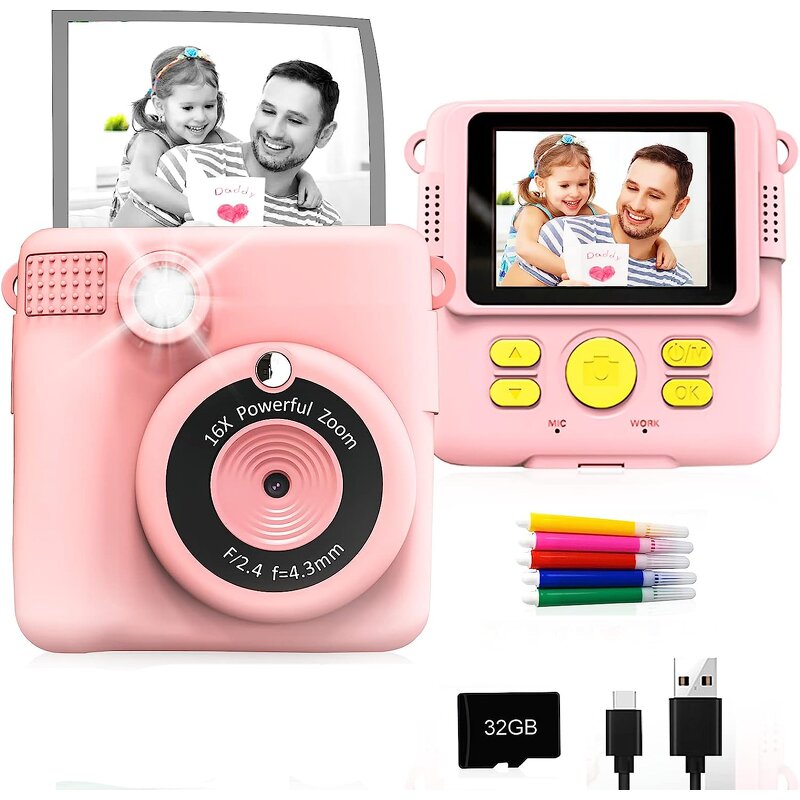 Children Instant Print Camera Factory - OEM 1080p Video HD Mini with Thermal Paper