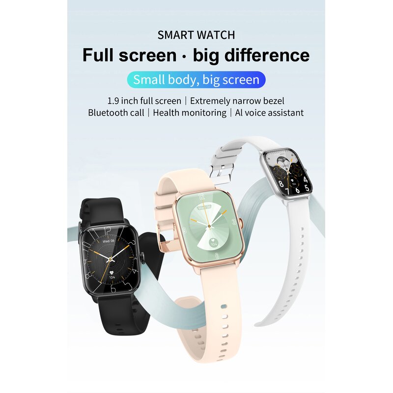Sport Smart Watch Factory - OEM 1.9 Inch BT Call Heart Rate Blood Oxygen IP67