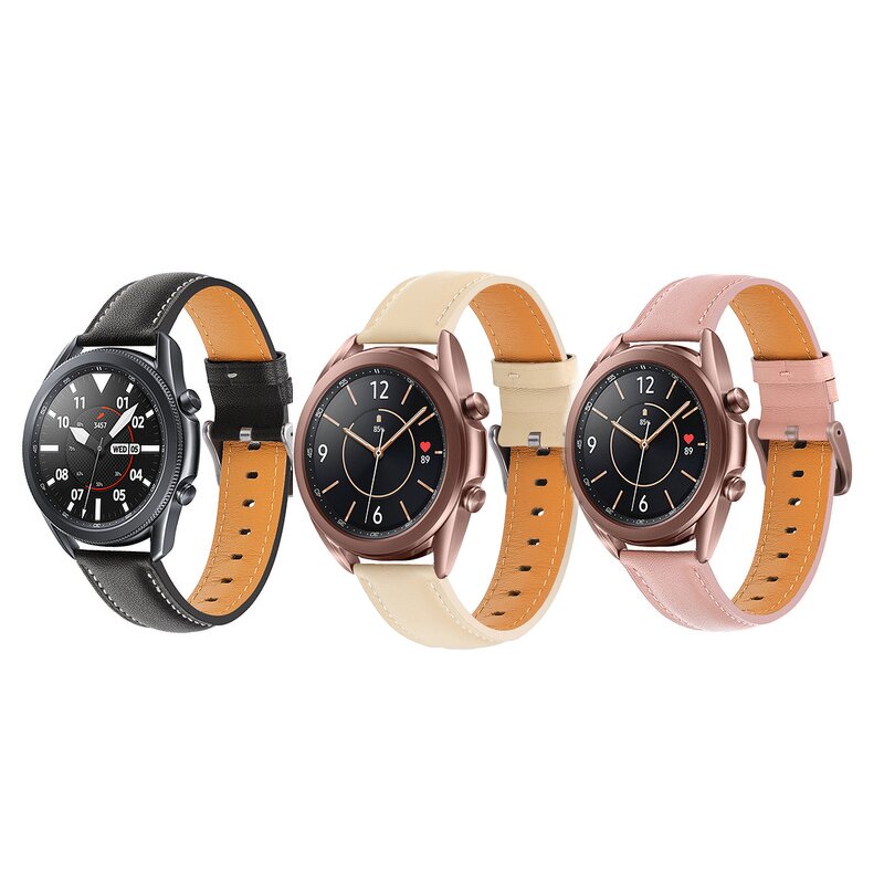 Watch Strap Factory - OEM Genuine Leather with Butterfly Deployment Clasp for Samsung