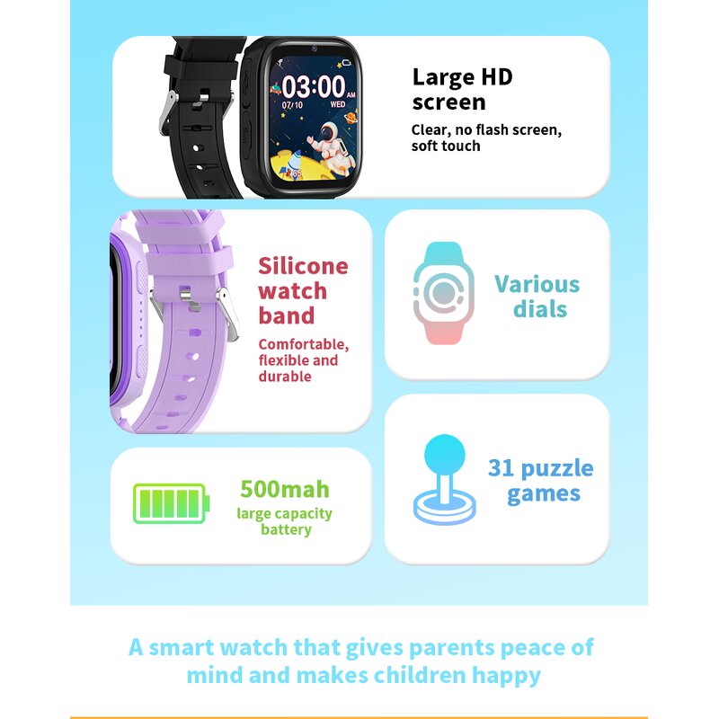 Kids Smart Watch Factory - OEM A26 1.83 Inches 2G HD Call Puzzle Games Calculator