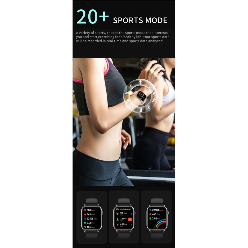 Smart Watch Factory - OEM 1.9 Inch HD Large Screen AI Voice BT Call NFC IP68