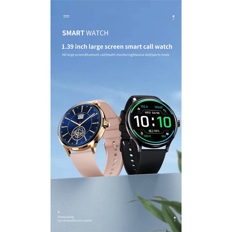 Smart Watch Factory - OEM 1.39 Inch Screen BT Call Health Massive Dial Sports Mode