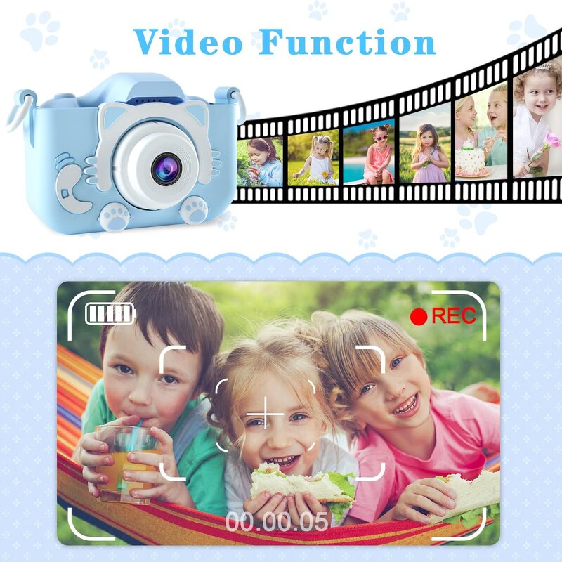 Kids Cameras Factory - OEM X5S Digital 2 Inch Screen Instant Mini Camera Christmas