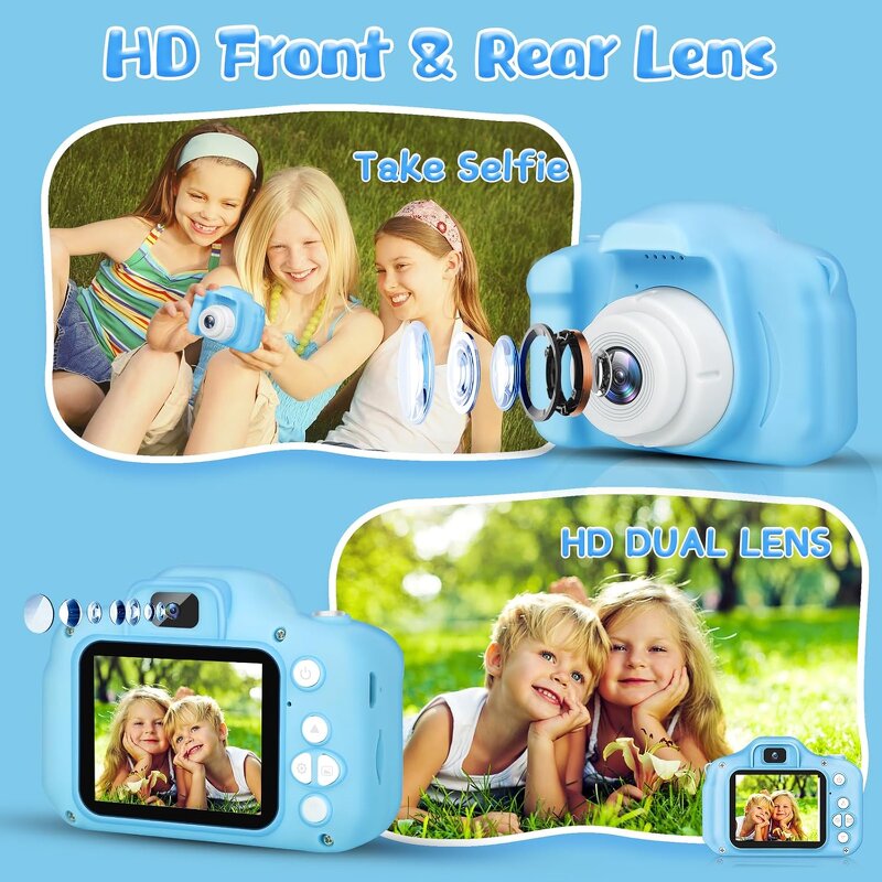 Mini Camera Factory - OEM X2 Cartoon Kid Selfie Toy 1080HP Video Christmas Gift