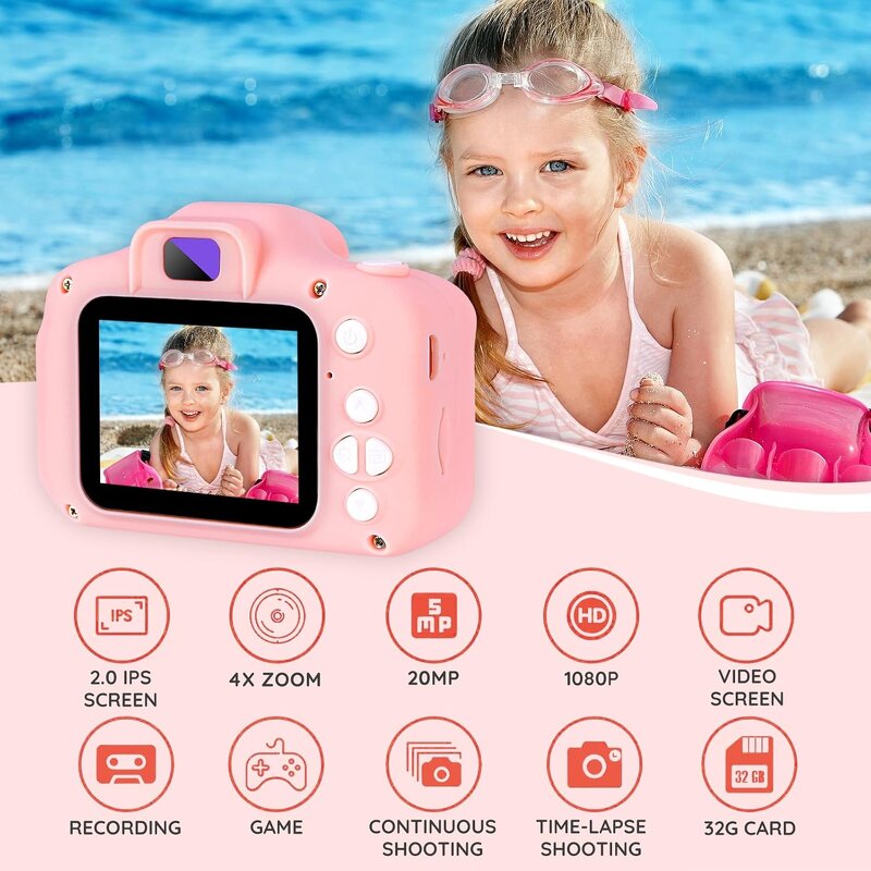 Mini Camera Factory - OEM X2 Toys 2.0 Inch Screen 1080P Game Fun Digital Kid Camera