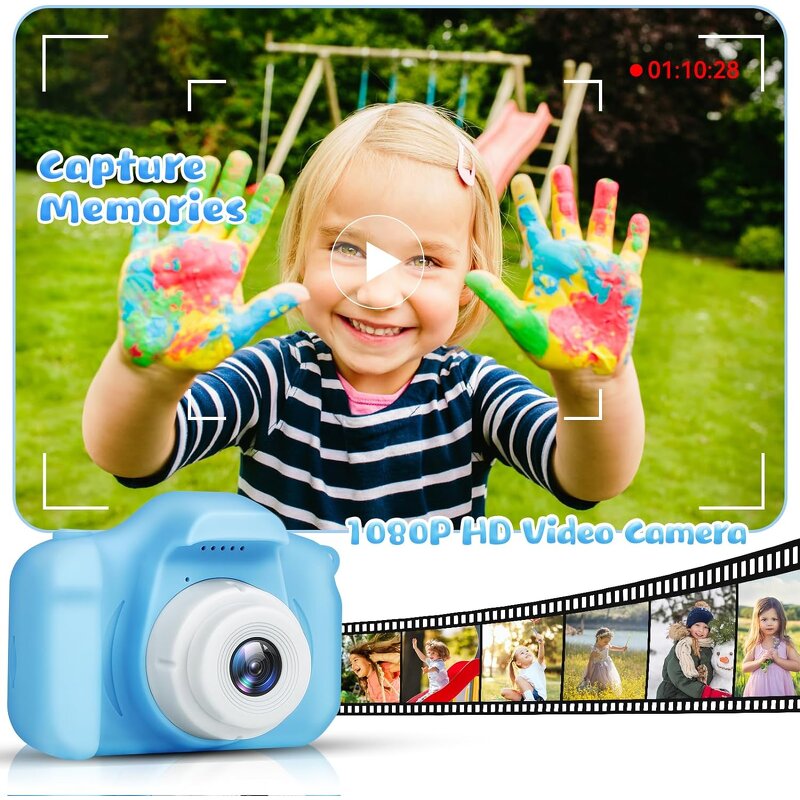Mini Camera Factory - OEM X2 Cartoon Kid Selfie Toy 1080HP Video Christmas Gift