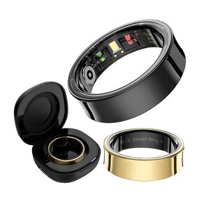 Health Smart Ring Factory - OEM 2024 R09 Multiple Sports Modes Heart Rate Charging Box