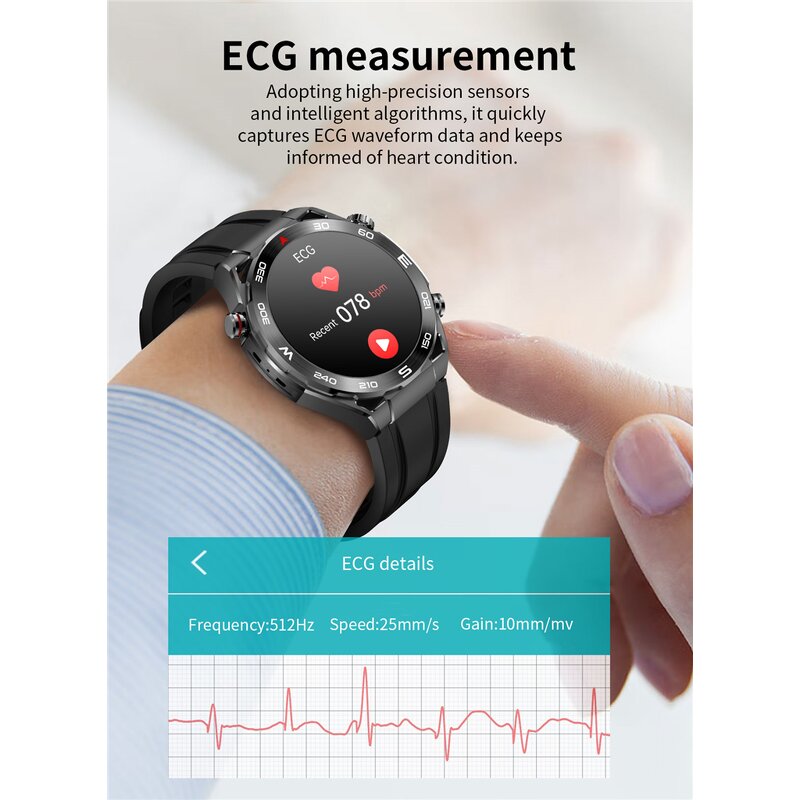 Smart Watch Factory - OEM 1.43 Inch ECG Heart Rate Blood Oxygen Body Temperature
