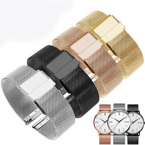 Watch Band Strap Factory - OEM Universal Stainless Steel Milanese Loop 20mm 22mm