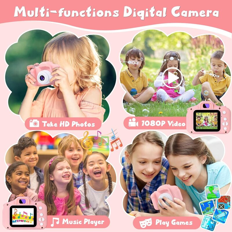 Mini Camera Factory - OEM X2 Toys 2.0 Inch Screen 1080P Game Fun Digital Kid Camera