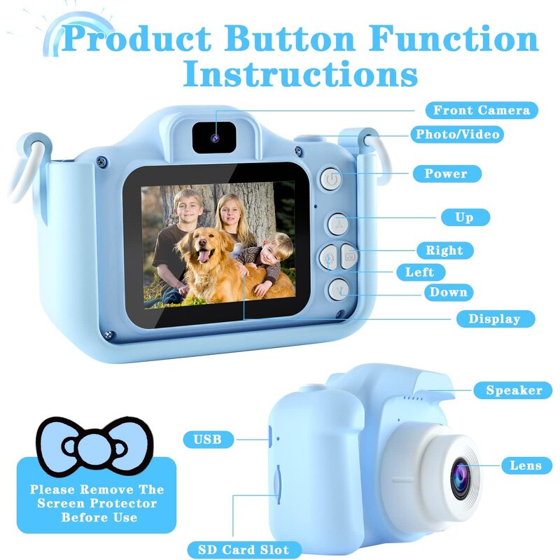 Kids Cameras Factory - OEM X5S Digital 2 Inch Screen Instant Mini Camera Christmas