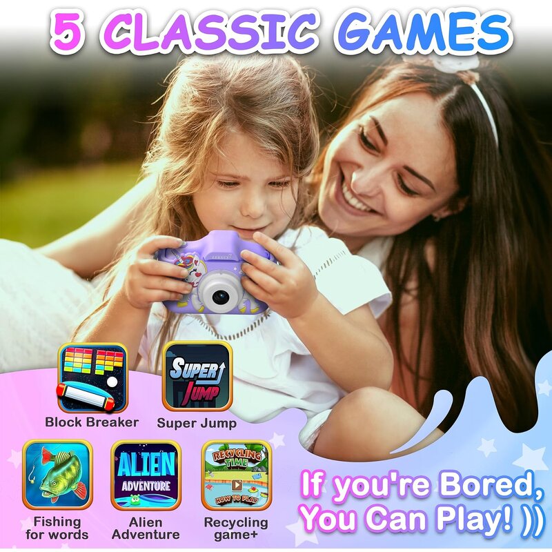 Kid Camera Factory - OEM Child Gifts X10S 1080P 8X Zoom Games 32GB Thermal Printers