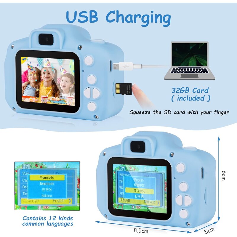 Kids Camera Factory - OEM 1080P HD Camcorder Cute Toy Christmas Gifts Selfie