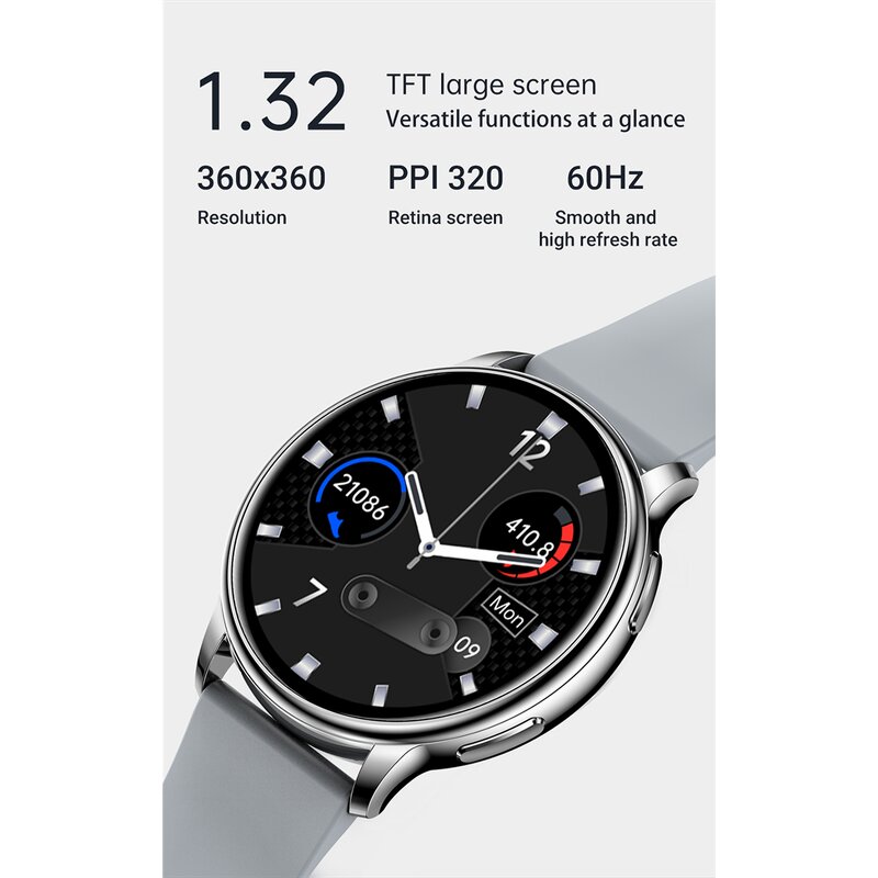 Smart Watch Factory - OEM Ladies 1.3inch BT Call Menstrual Reminder Blood Pressure