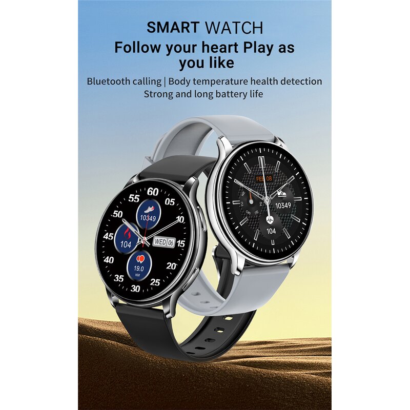 Smart Watch Factory - OEM Ladies 1.3inch BT Call Menstrual Reminder Blood Pressure
