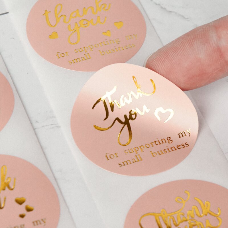 Thank You Order Stickers Factory - OEM/ODM Custom 500pcs Circle Roll for Small Business