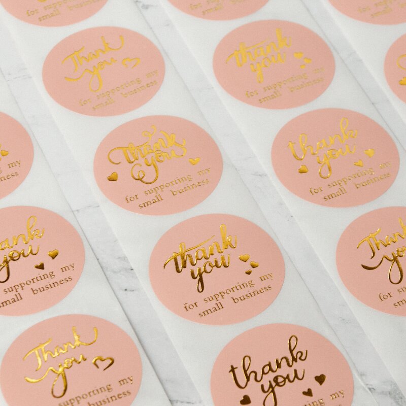 Thank You Order Stickers Factory - OEM/ODM Custom 500pcs Circle Roll for Small Business