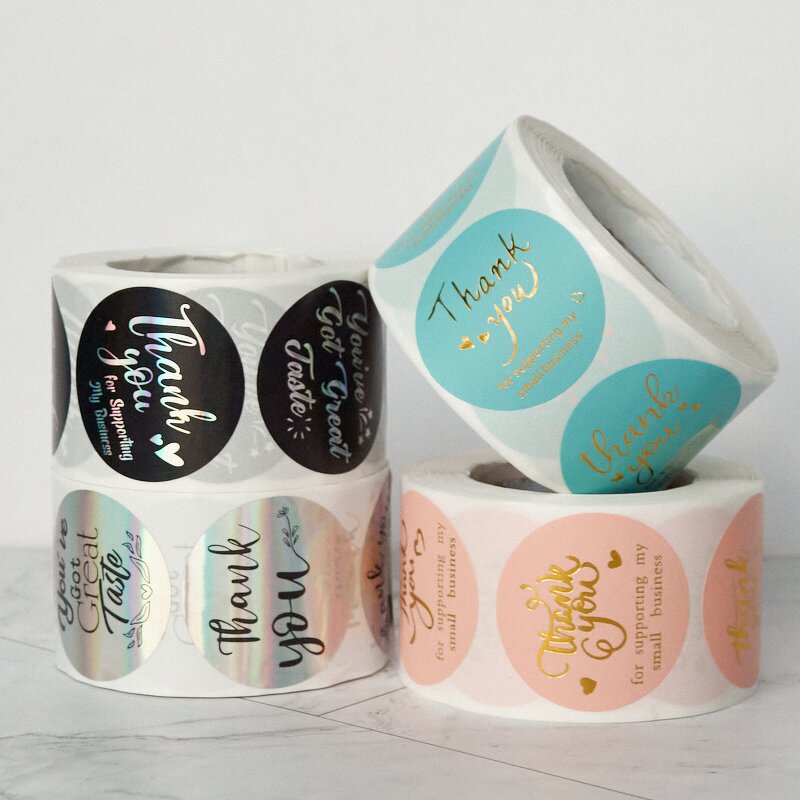 Thank You Stickers Factory - OEM/ODM Custom logo Packaging Label Self Adhesive