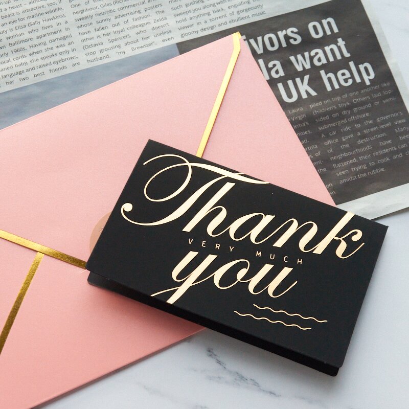 Thank You Cards Supplier - OEM/ODM Custom Design 4x6 Texture Paper Saying for Business