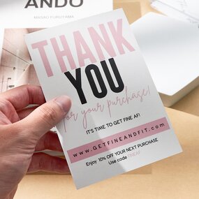Thank You Cards Supplier - OEM/ODM Customized Printed logo Paper Business Name Card