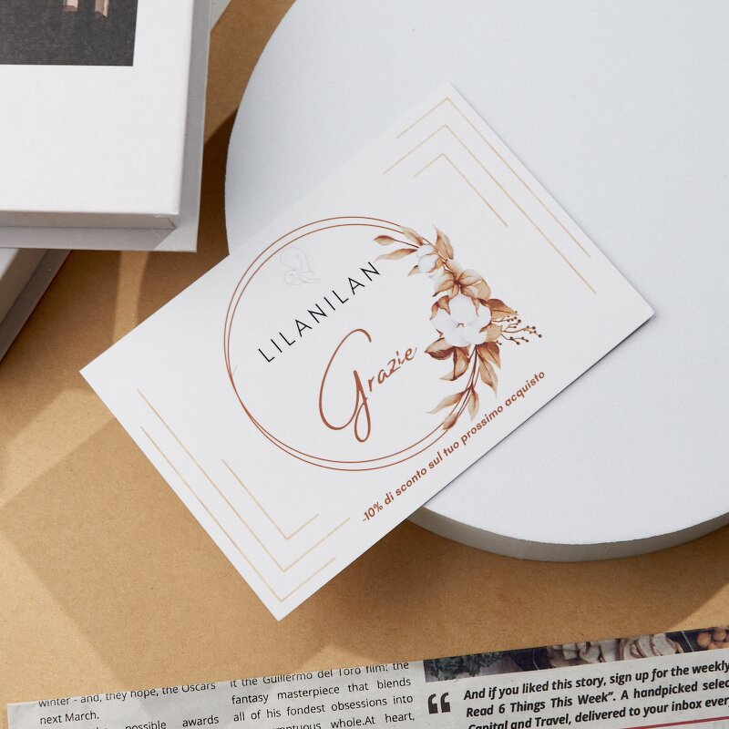 Thank You Cards Supplier - OEM/ODM White Kraft Paper Cards Business Visiting Name