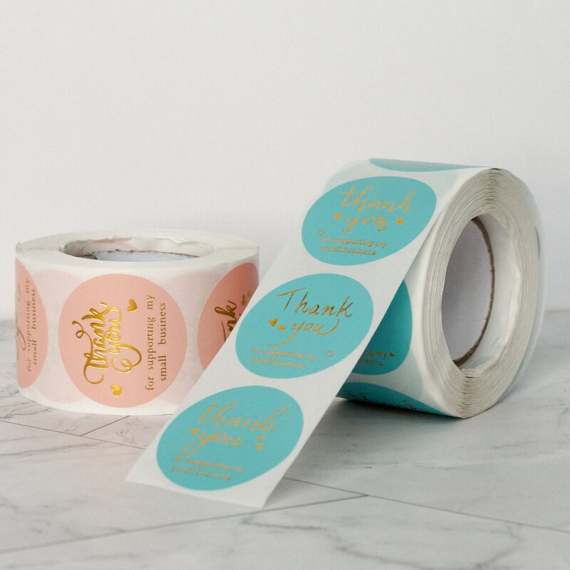 Thank You Stickers Manufacturer - OEM/ODM Custom Printed Self Adhesive Packaging Labels