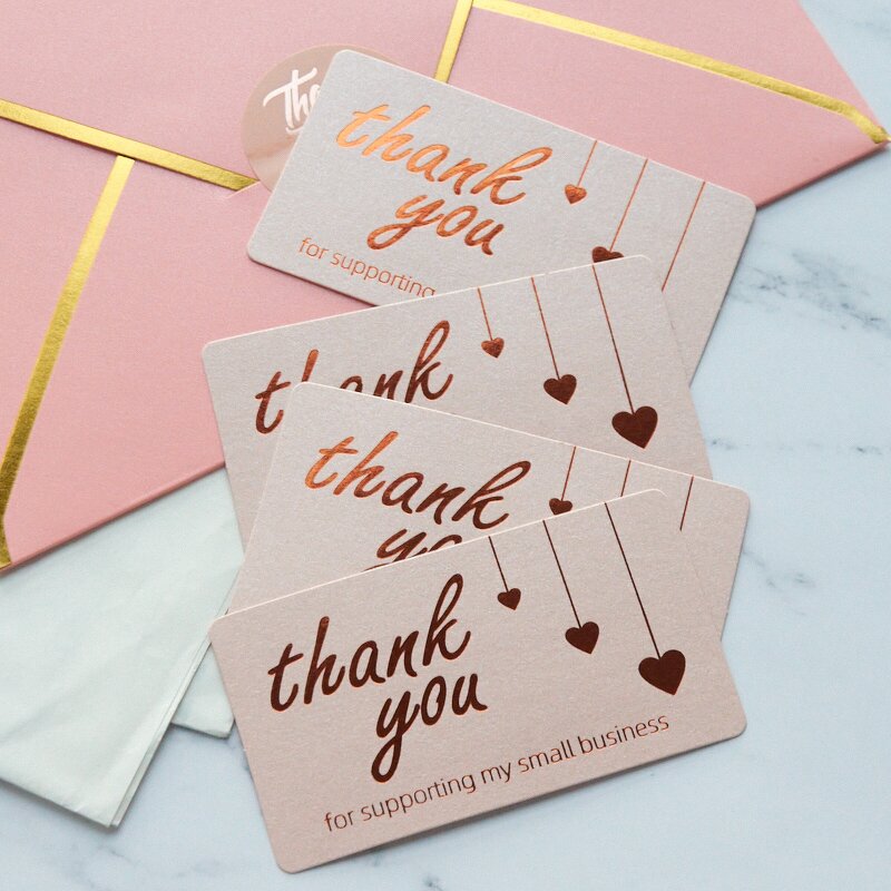 Thank You Cards Supplier - OEM/ODM Custom Design 4x6 Texture Paper Saying for Business