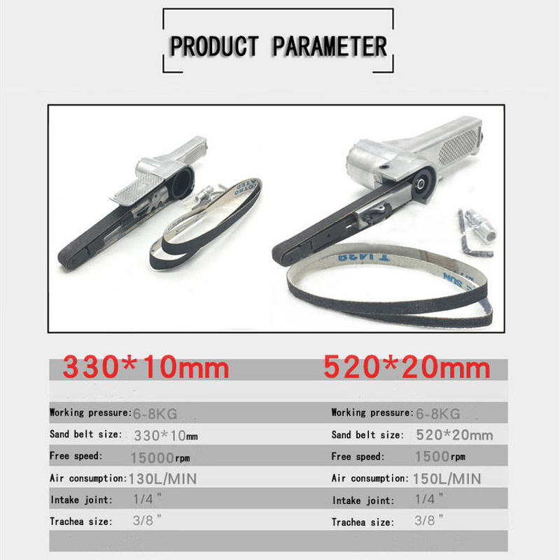 Belt Sander Factory - OEM Sonidec AT-480 Handheld Pneumatic for Polishing Deburring