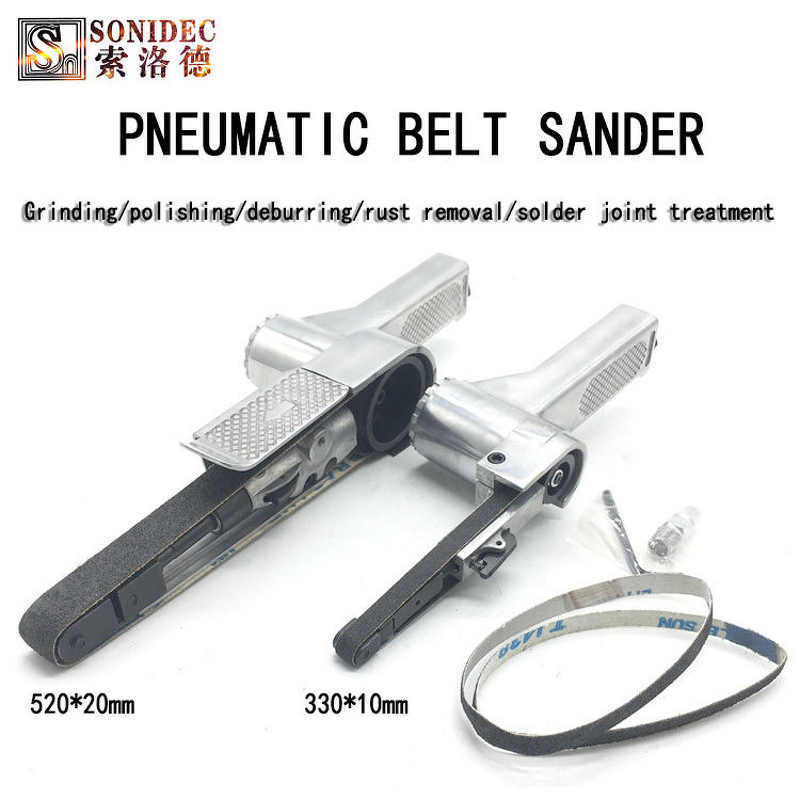 Belt Sander Factory - OEM Sonidec AT-480 Handheld Pneumatic for Polishing Deburring