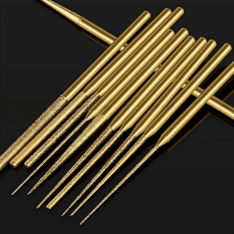 Diamond Grinding Needle Factory - OEM Titanium-Coated 3mm Extended Head Polishing