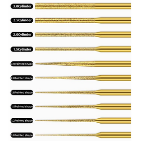 Diamond Grinding Needle Factory - OEM Titanium-Coated 3mm Extended Head Polishing