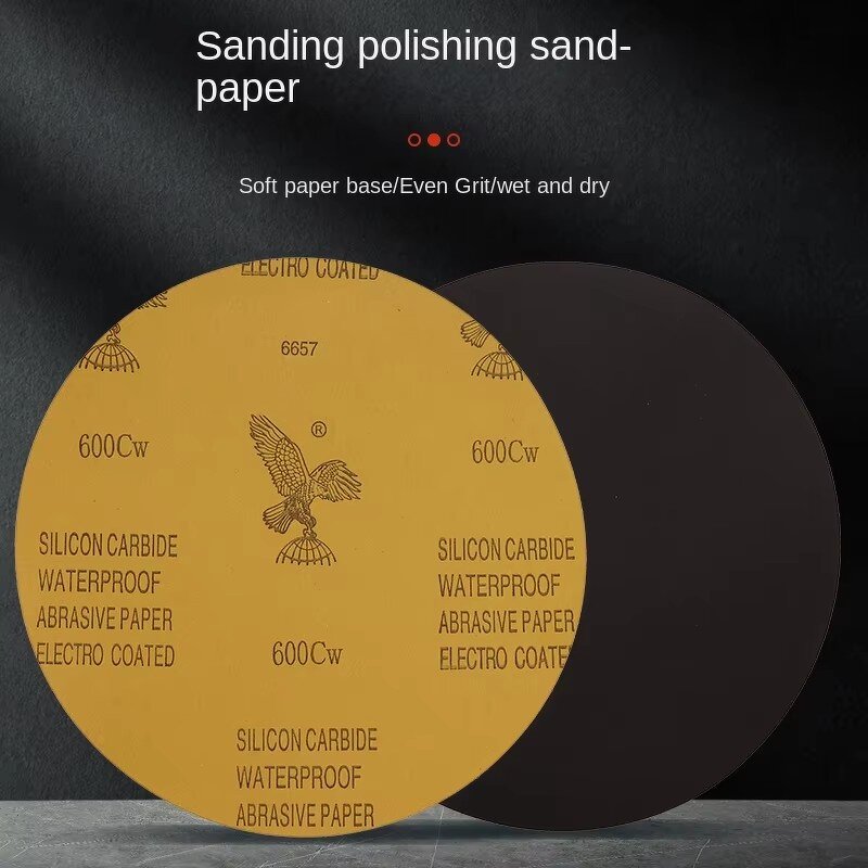 Metallographic Sandpaper Factory - OEM Medium Glue-Backed 200mm Diameter Silicon Carbide