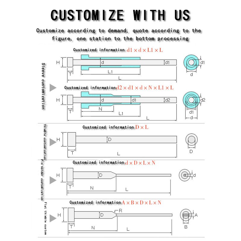 Ejector Pins Factory - OEM Injection Mould for Plastic Molde Stepped Straight SKH-51