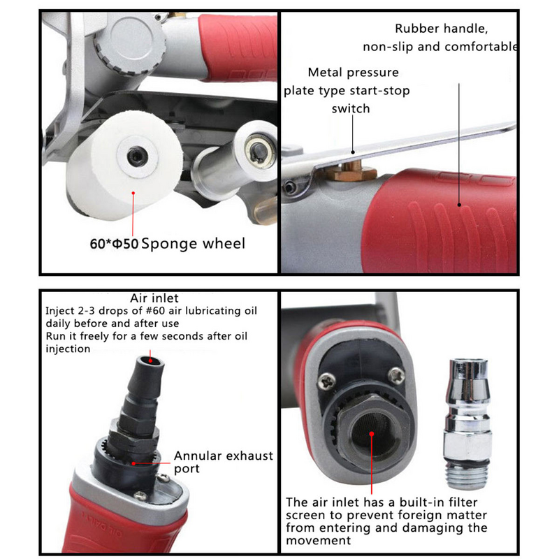 Belt Sander Factory - OEM Powerful Tank-Shaped Pneumatic for Metalworking Customized