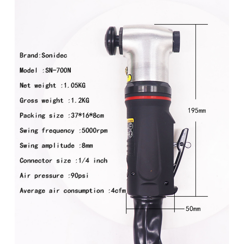 Pneumatic Swing Sanders Factory - OEM Sonidec SN600N Heavy-Duty 1/4-inch High Torque