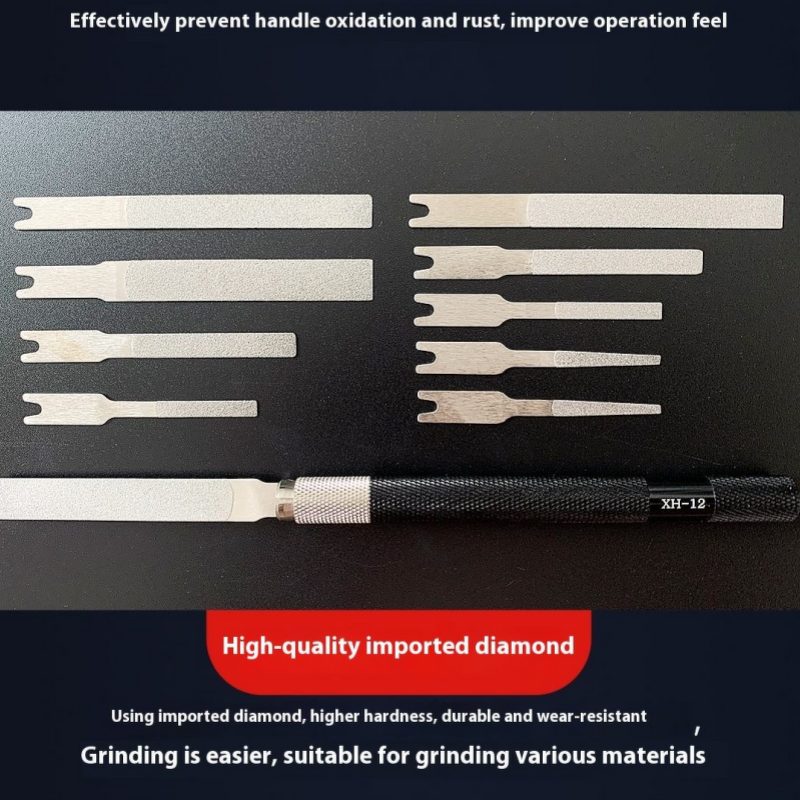 Diamond Needle File Set Factory - OEM Besdia FAS-100T Flat Hand Bendable Handle