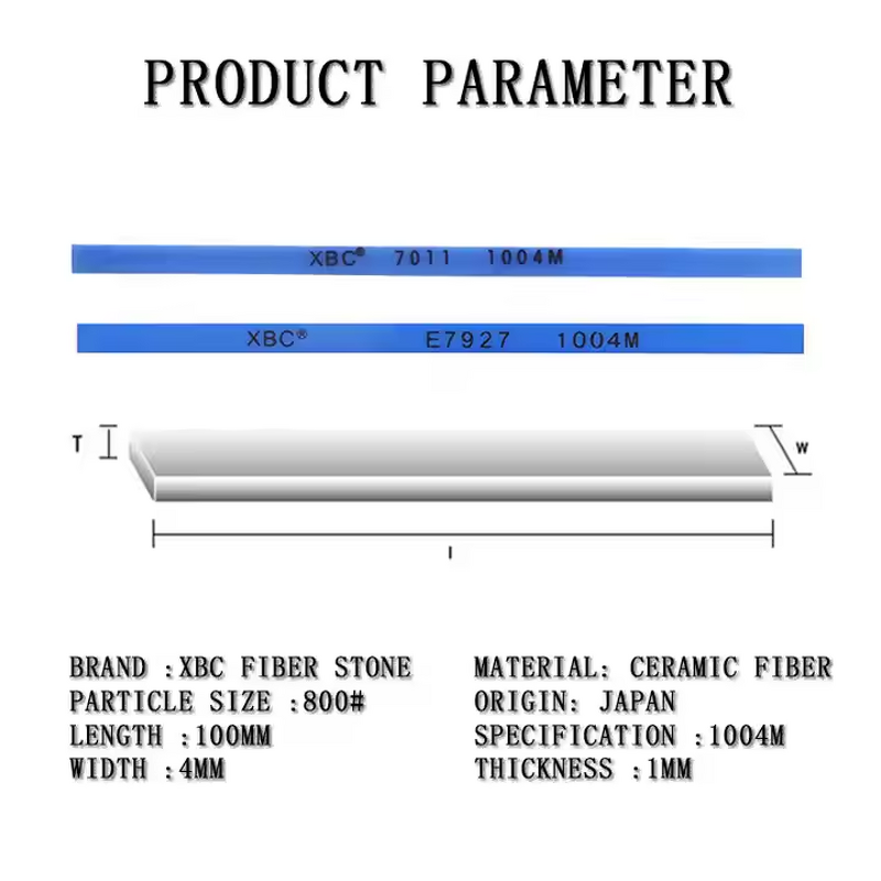 Polishing Stone Factory - OEM XBC E7927 Japanese Fiber Blue #800 Grit Ceramic
