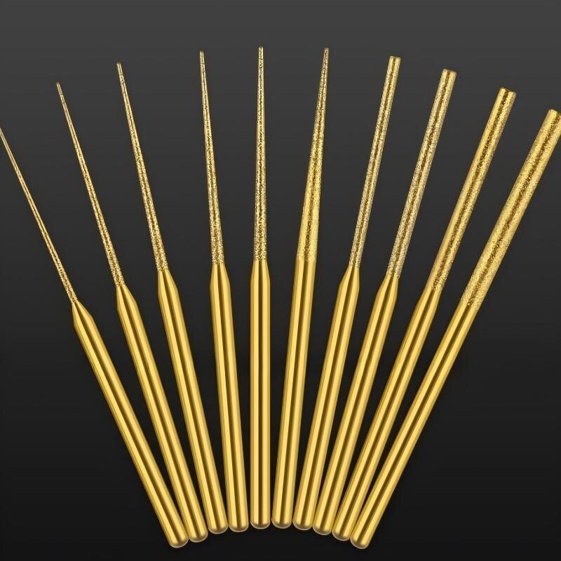 Diamond Grinding Needle Factory - OEM Titanium-Coated 3mm Extended Head Polishing