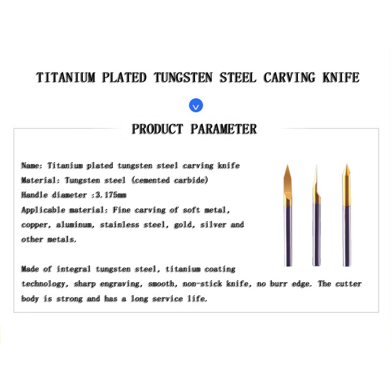 Carving Knife Factory - OEM High Quality CNC Carbide Tungsten Steel Soft Metal
