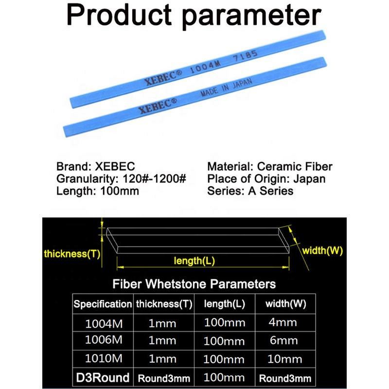Fiber Whetstone Factory - OEM XEBEC Series 1006M Rectangle Durable Customizable