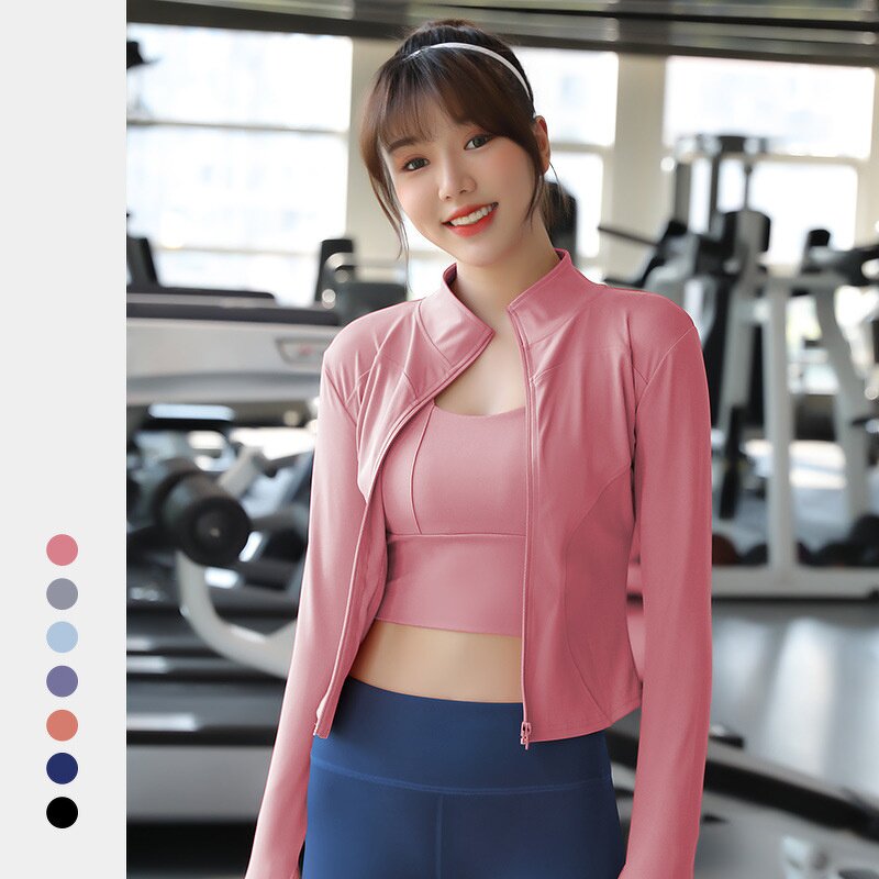 Sport Jacket Manufacturer - OEM/ODM Short Half Black for Lady Running Gym Fitness