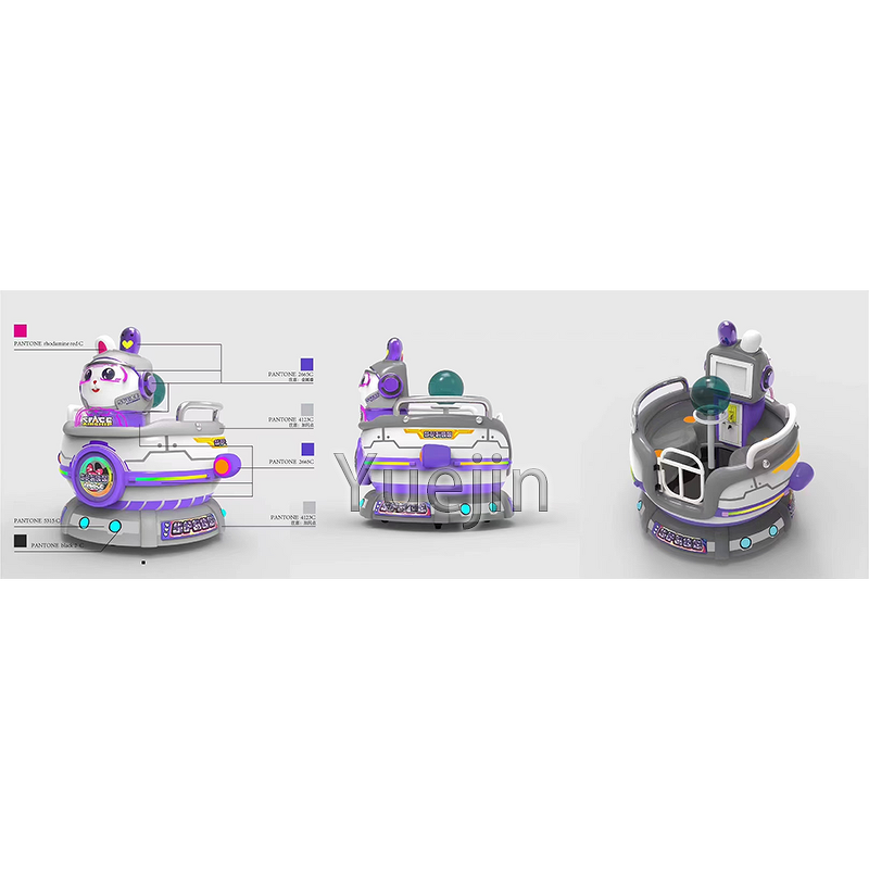 Kiddie Ride Factory - OEM Hot Sale Cartoon Hamburg Dog Coin-Operated Revolving Cup Lighting