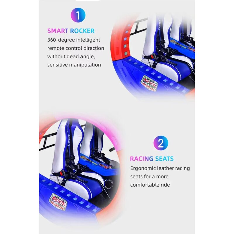 Electric Balance Car Factory - OEM Outdoor Playground 360 Degree Happy Roller Car