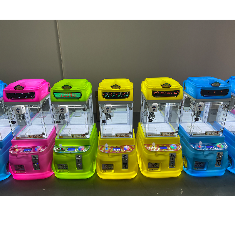 Mini Claw Crane Machine Factory - OEM for Kids Coin-Operated Cabinet with LED Lamp