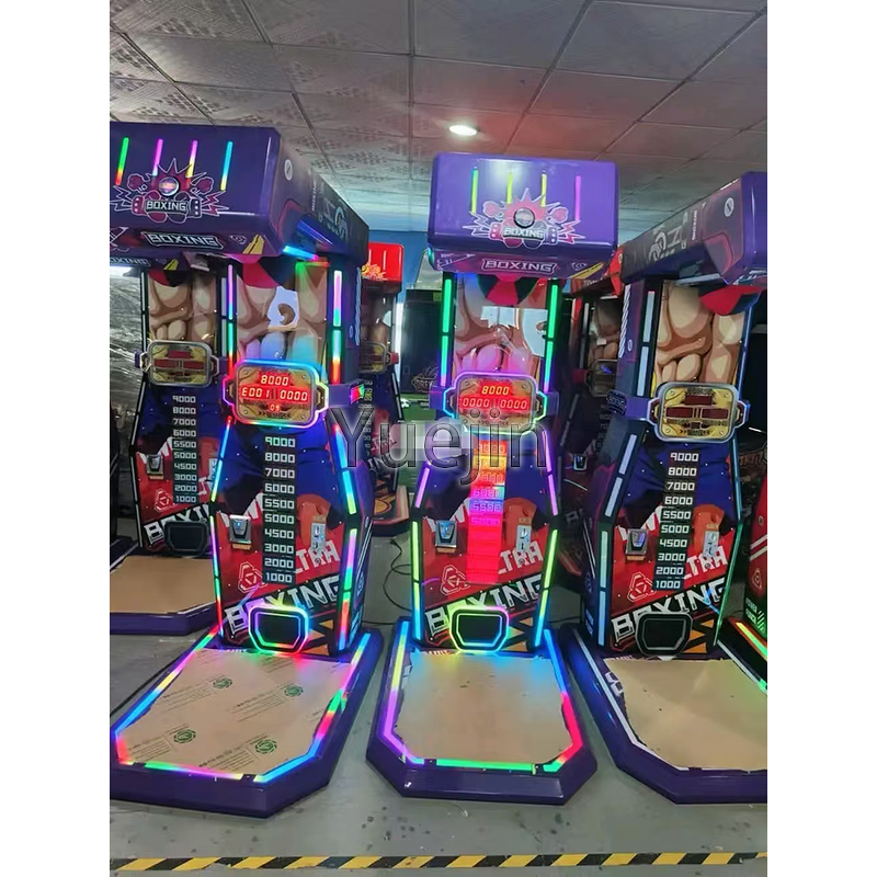 Boxing Training Machine Factory - OEM Coin Operated Arcade Game Amusement Park Metal